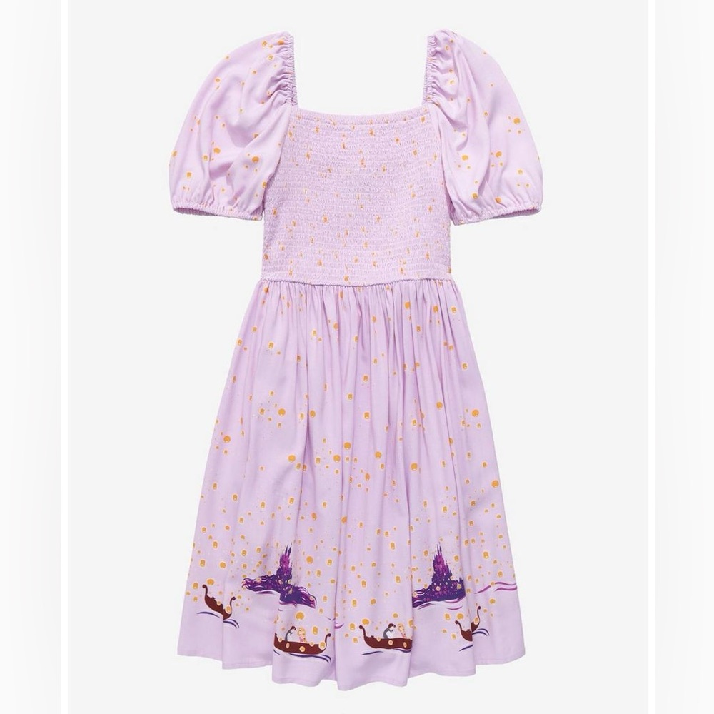NWOT Disney Tangled Rapunzel floating lanterns dress, Boxlunch exclusive
